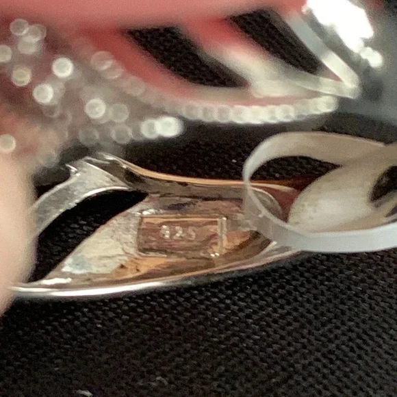 NWT Sterling Silver Diamond Ring Size 9 - Picture 5 of 8